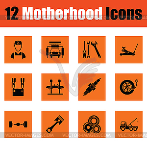 Motherhood icon set - vector clipart