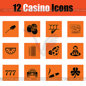 Casino icon set - vector clipart
