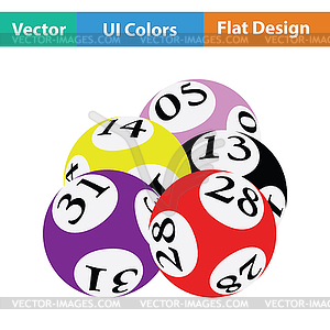 Lotto balls icon - vector clipart