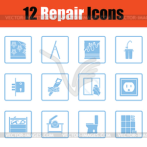 Set of repair icons - vector image