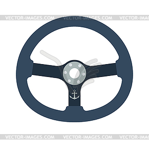 Icon of steering wheel - royalty-free vector clipart