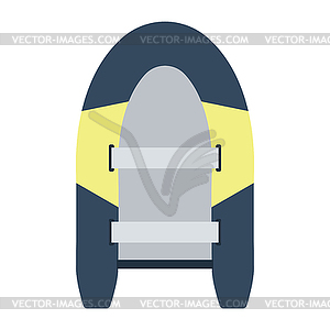 Icon of rubber boat - vector clipart