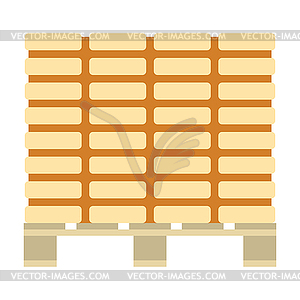Icon of construction pallet - vector image