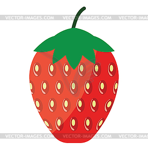 Flat design icon of Strawberry in ui colors - vector clipart