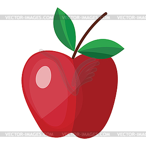 Flat design icon of Apple in ui colors - vector image