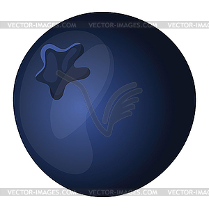 Flat design icon of Blueberry in ui colors - vector clipart