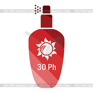 Sun protection spray icon - vector clip art