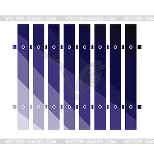 Icon of Construction fence - royalty-free vector clipart