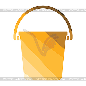 Icon of bucket - vector clipart