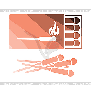 Match box icon - vector clip art