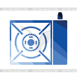 Camping gas burner stove icon - vector clipart