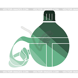 Touristic flask icon - vector image