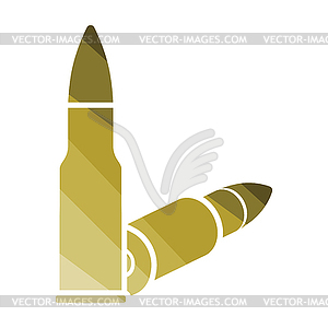 Rifle ammo icon - vector clip art