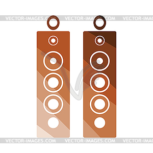 Audio system speakers icon - vector clipart