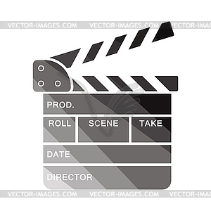 Clapperboard icon - vector clipart