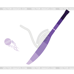 Cricket bat icon - vector clipart