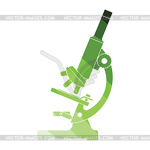 Icon of chemistry microscope - vector image