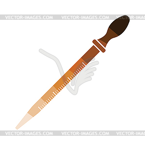 Icon of chemistry dropper - vector clipart