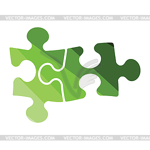 Puzzle decision icon - vector clipart