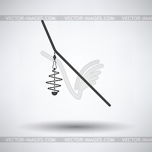 Icon of fishing feeder net - vector clip art