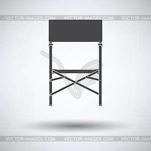 Icon of Fishing folding chair - vector clipart