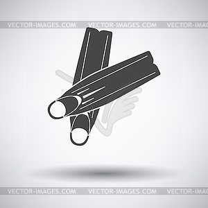 Icon of swimming flippers - vector clip art