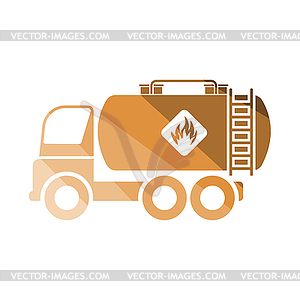 Oil truck icon - vector image