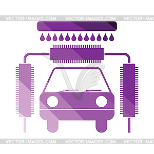 Car wash icon - royalty-free vector image
