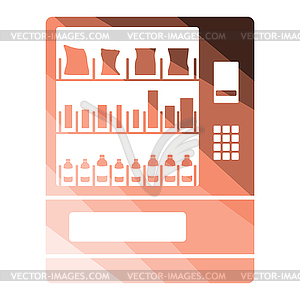 Food selling machine icon - vector image