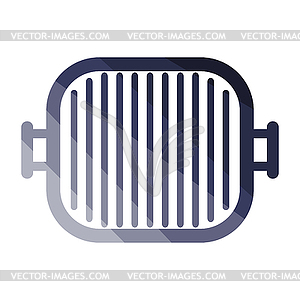 Grill pan icon - vector clipart