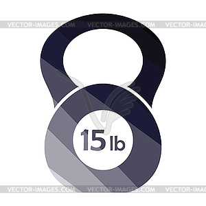 Kettlebell icon - vector image