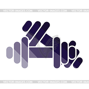 Dumbbell icon - vector clipart