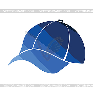 Baseball cap icon - vector clip art