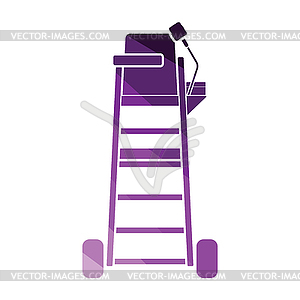 Tennis referee chair tower icon - vector EPS clipart