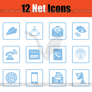 Communication icon set - vector clipart