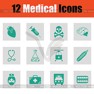 Medical icon set - stock vector clipart