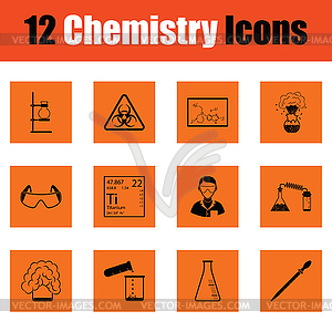 Chemistry icon set - vector image