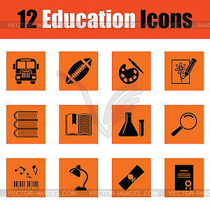 Education icon set - vector clipart