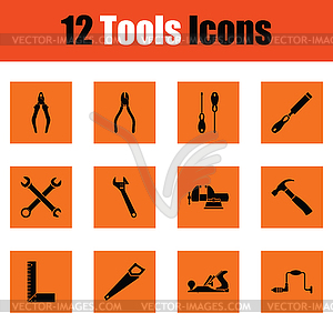 Set of tools icons - vector clip art