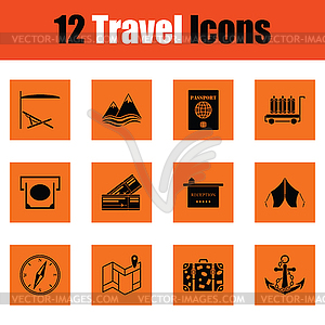 Travel icon set - vector clipart