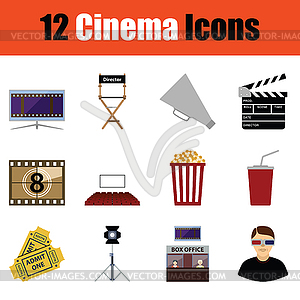 Cinema icon set - vector clipart