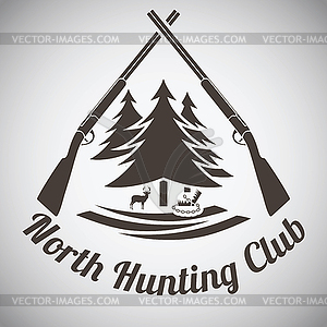 Hunting Emblem - vector clipart