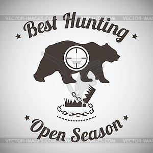 Hunting Emblem - vector clipart