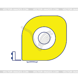 Icon of constriction tape measure - vector clipart