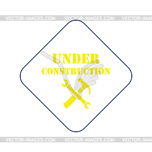 Icon of Under construction - vector image