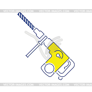 Icon of electric perforator - vector EPS clipart