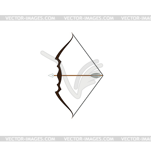 Bow with arrow icon - stock vector clipart