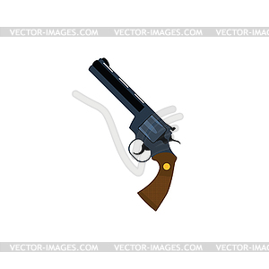 Revolver gun icon - vector image