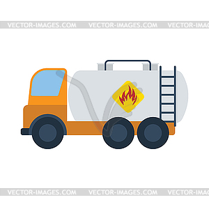 Значок Нефтяной грузовик - векторный графический клипарт