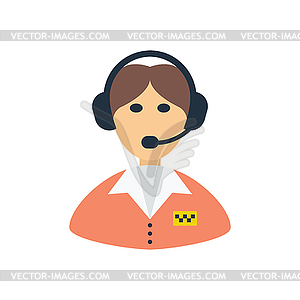 Taxi dispatcher icon - vector clipart